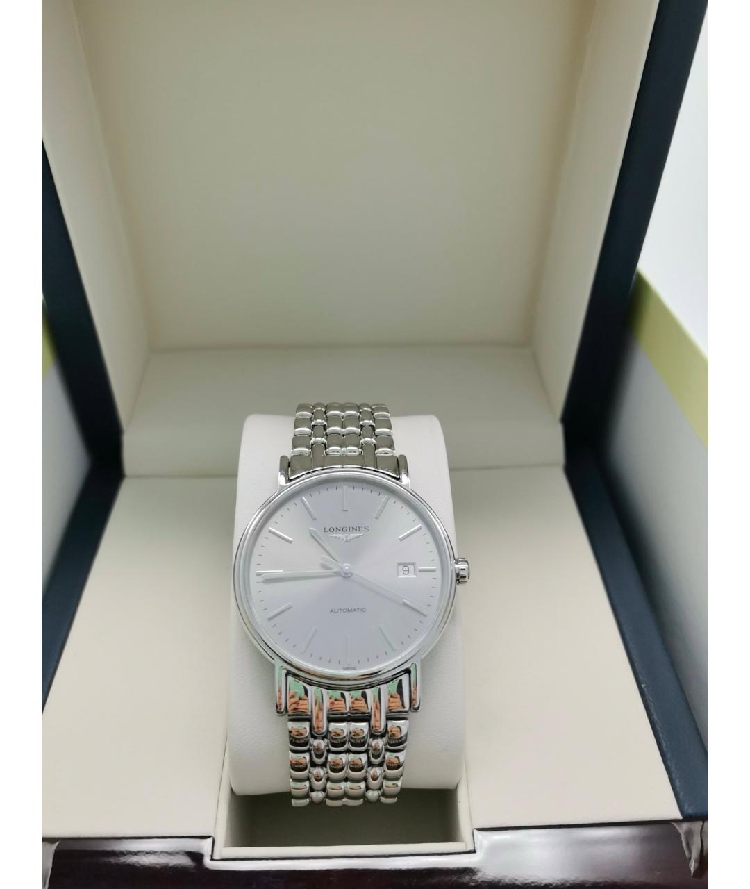 LONGINES Серые металлические часы, фото 4