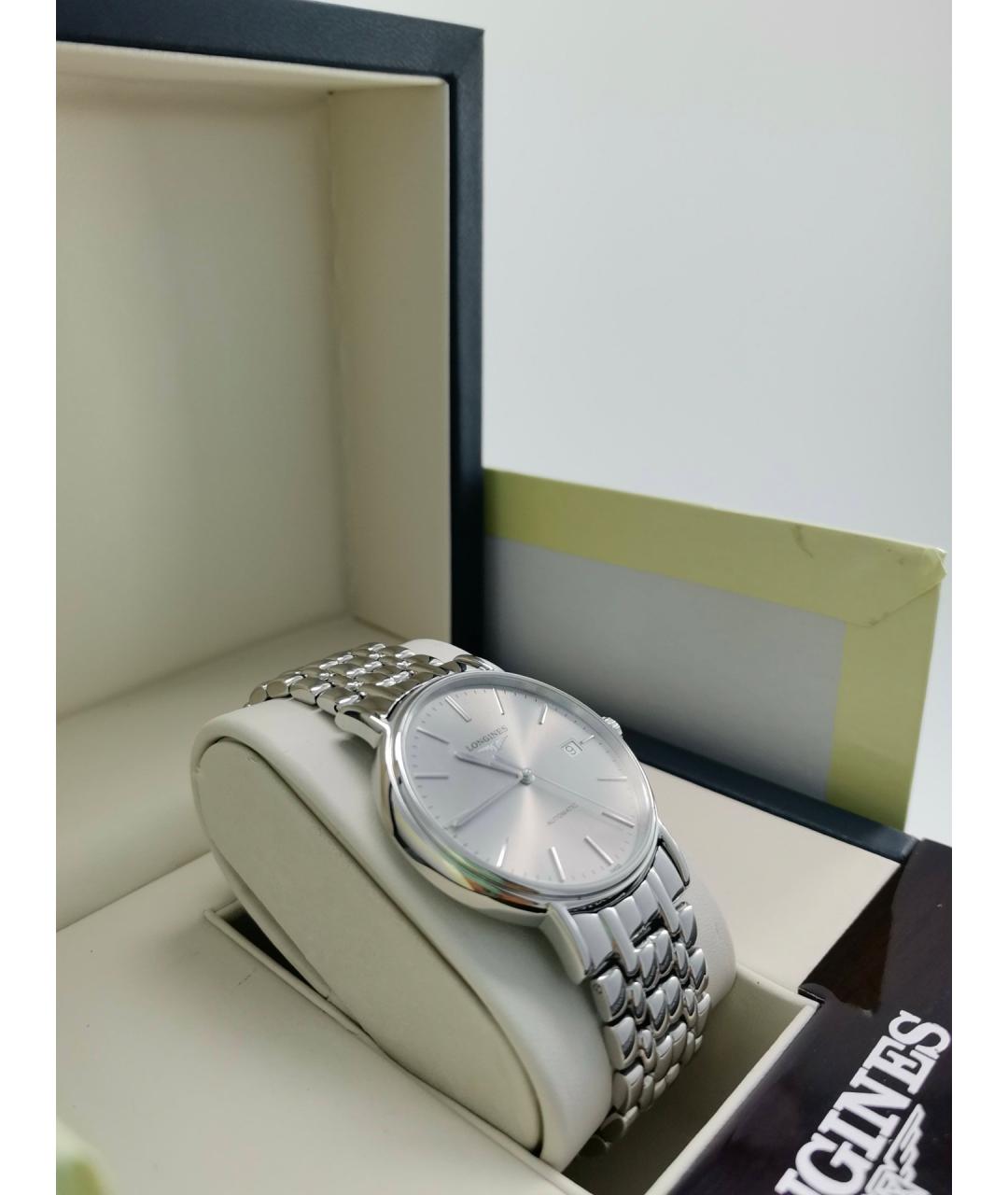 LONGINES Серые металлические часы, фото 3