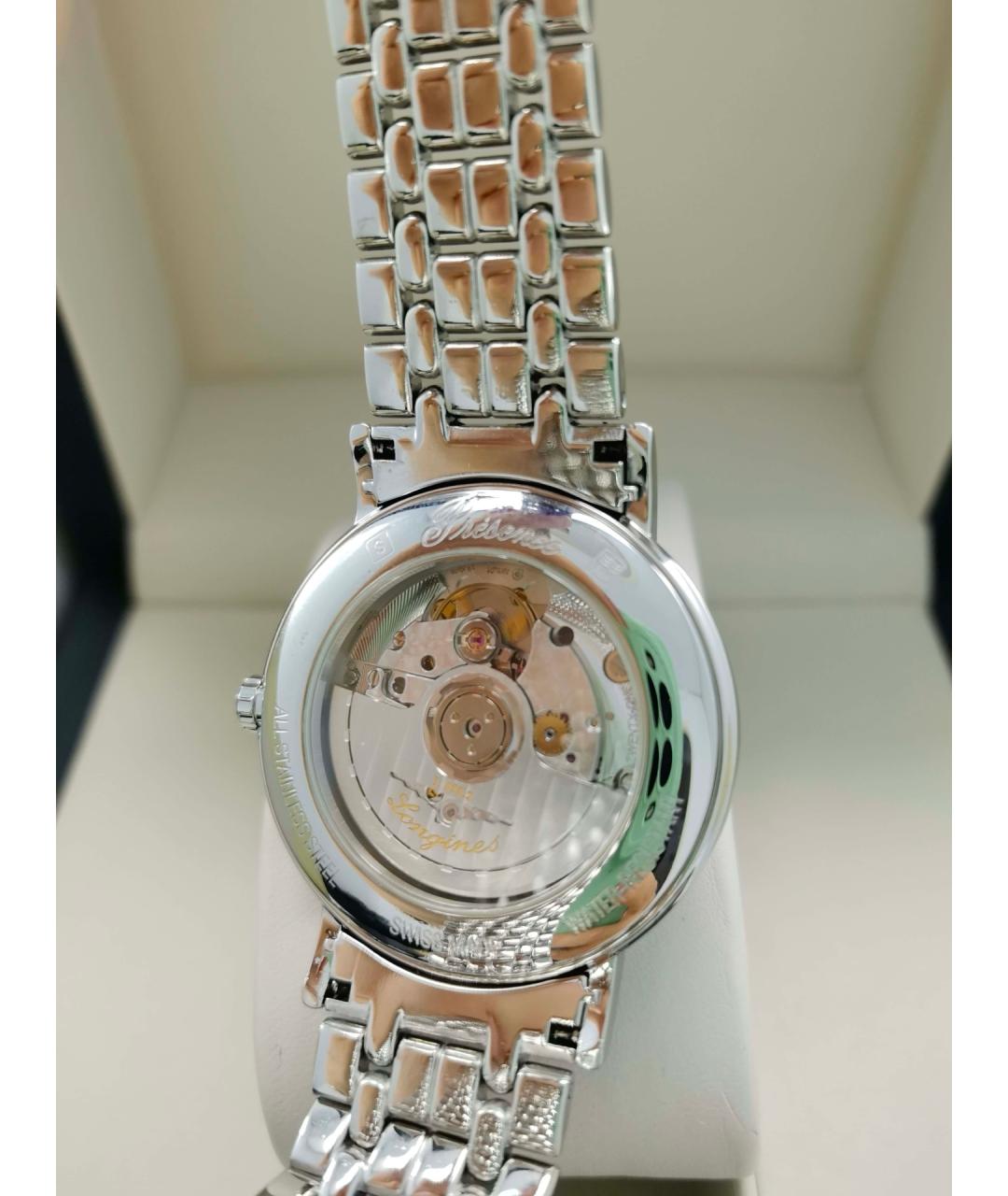 LONGINES Серые металлические часы, фото 5