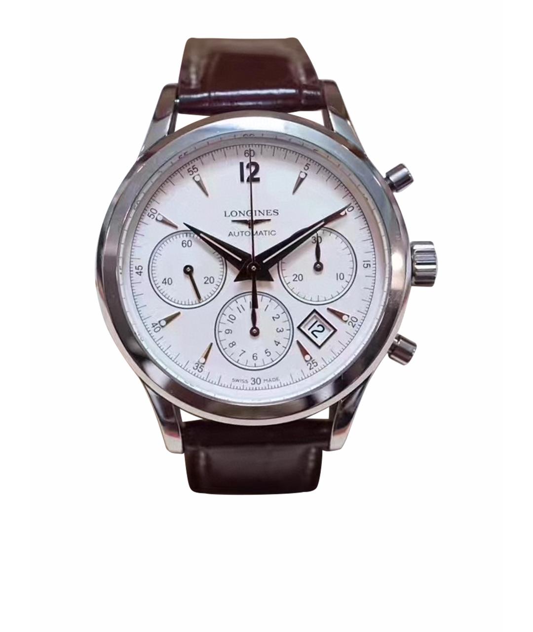 LONGINES Белые металлические часы, фото 1