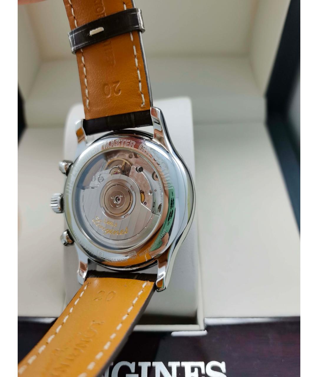 LONGINES Белые металлические часы, фото 5
