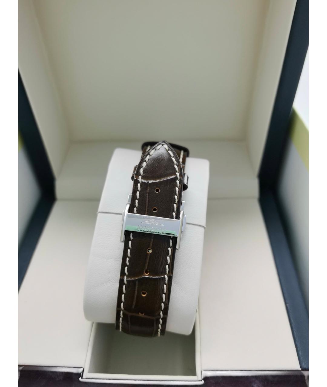 LONGINES Белые металлические часы, фото 7