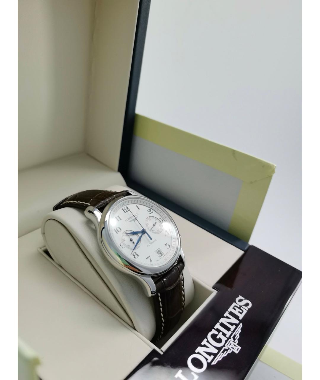 LONGINES Белые металлические часы, фото 3