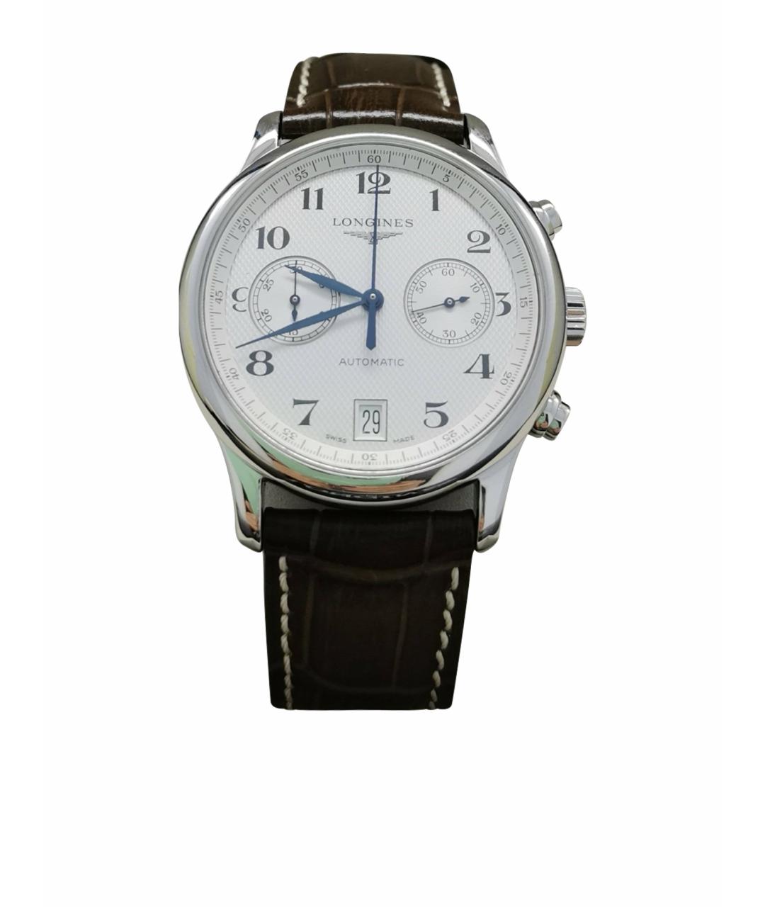 LONGINES Белые металлические часы, фото 1