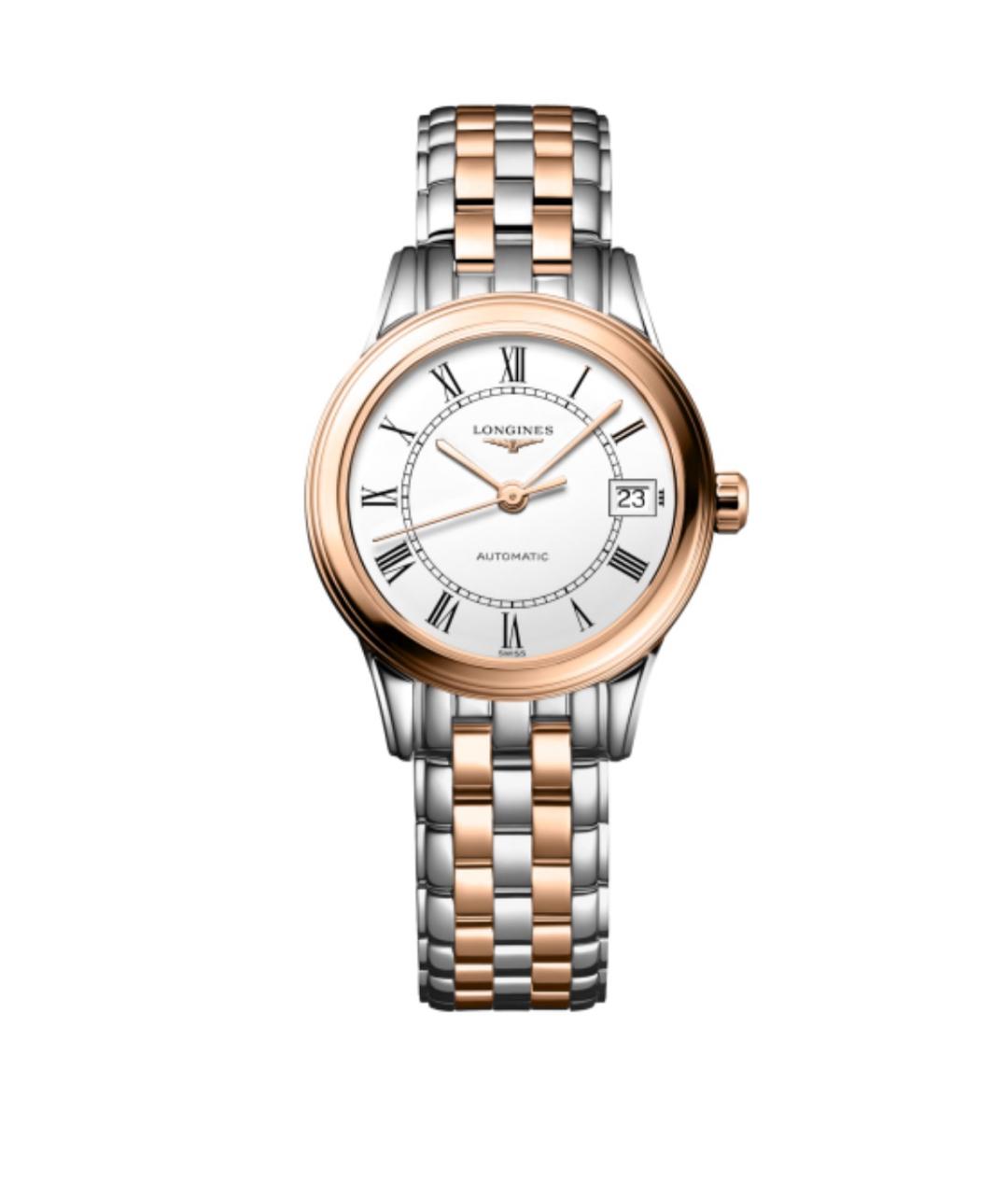 LONGINES Белые металлические часы, фото 1