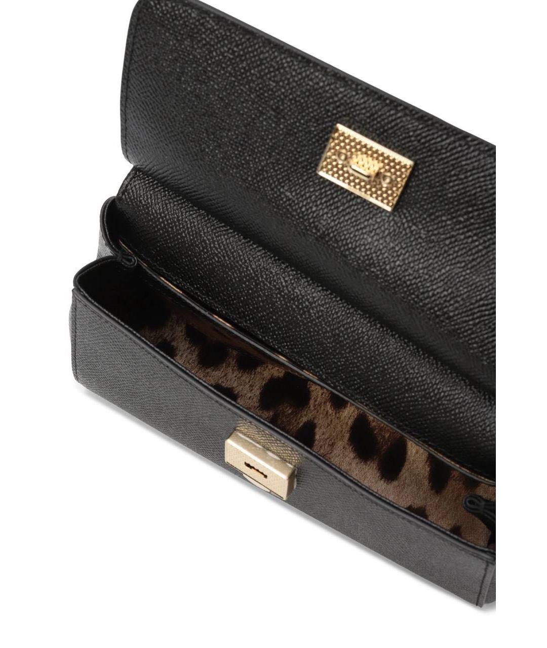 DOLCE&GABBANA Черная сумка через плечо, фото 3