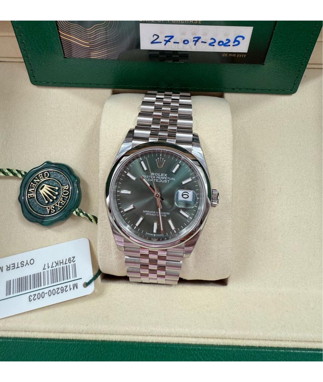 ROLEX Серебряные металлические часы, фото 9