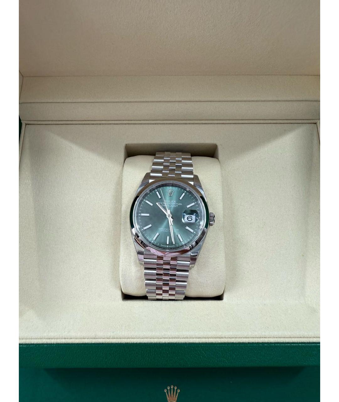 ROLEX Серебряные металлические часы, фото 4