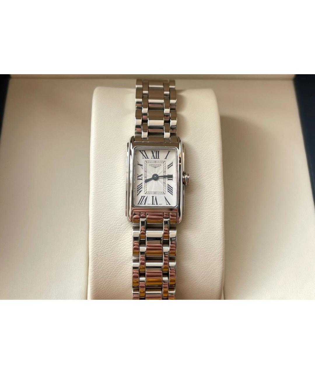 LONGINES Белые металлические часы, фото 4