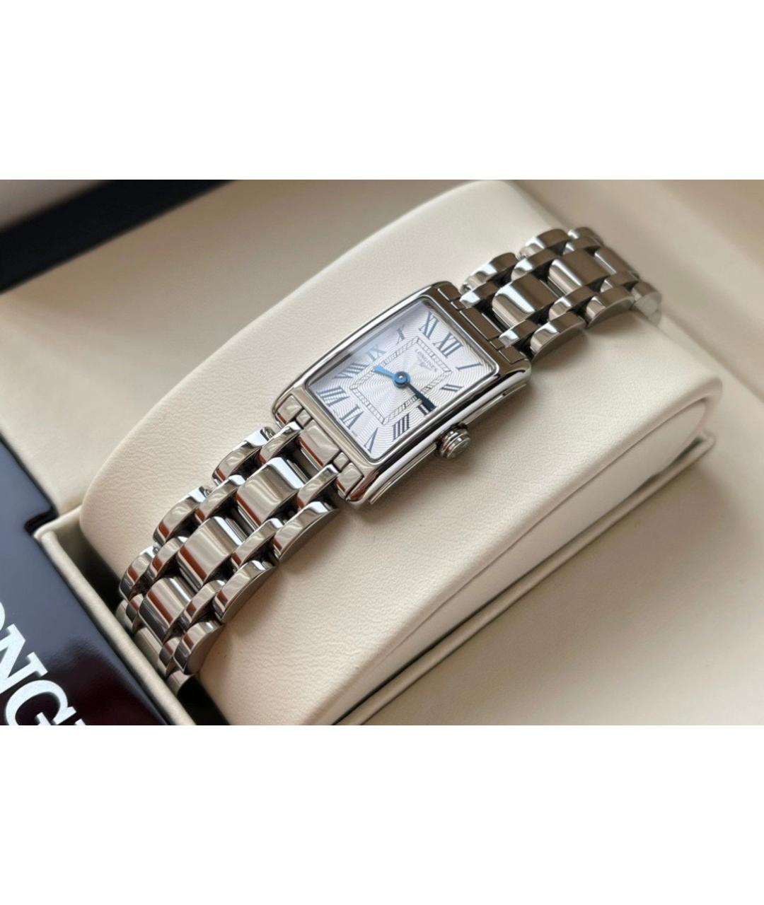 LONGINES Белые металлические часы, фото 2