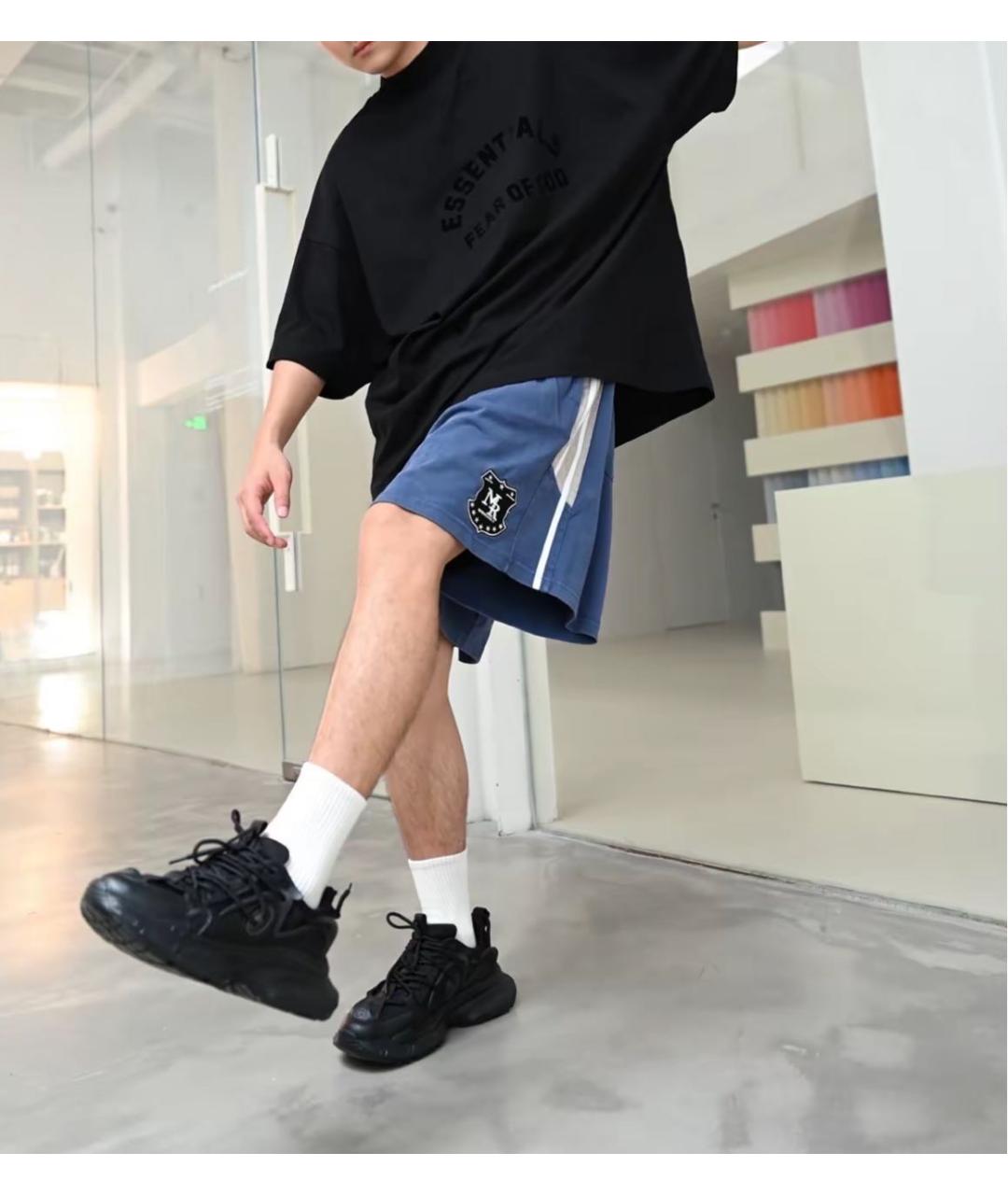 FEAR OF GOD ESSENTIALS Черная хлопковая футболка, фото 5