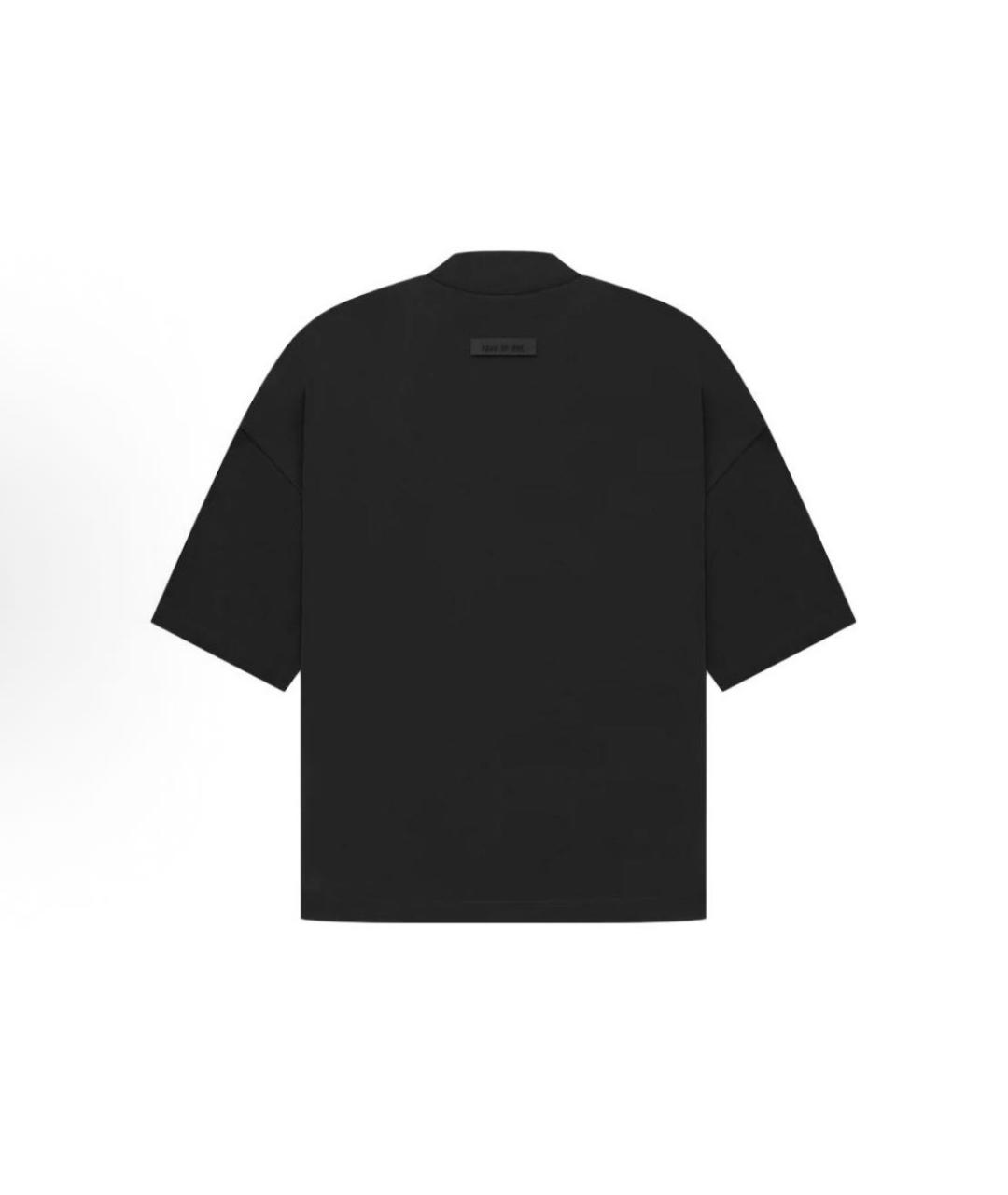 FEAR OF GOD ESSENTIALS Черная хлопковая футболка, фото 2