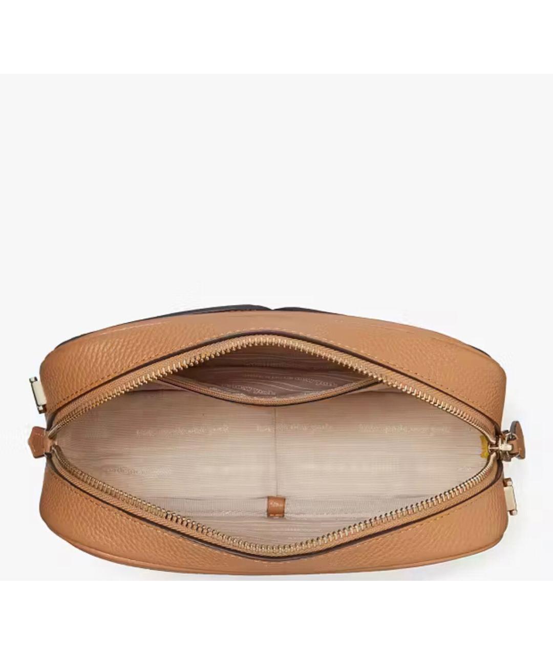 KATE SPADE Коричневая кожаная сумка через плечо, фото 4