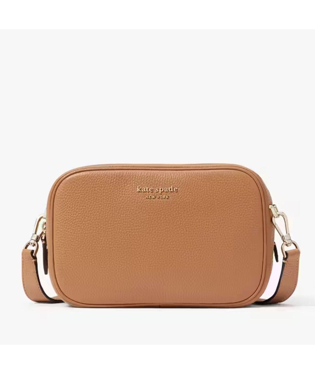KATE SPADE Коричневая кожаная сумка через плечо, фото 8