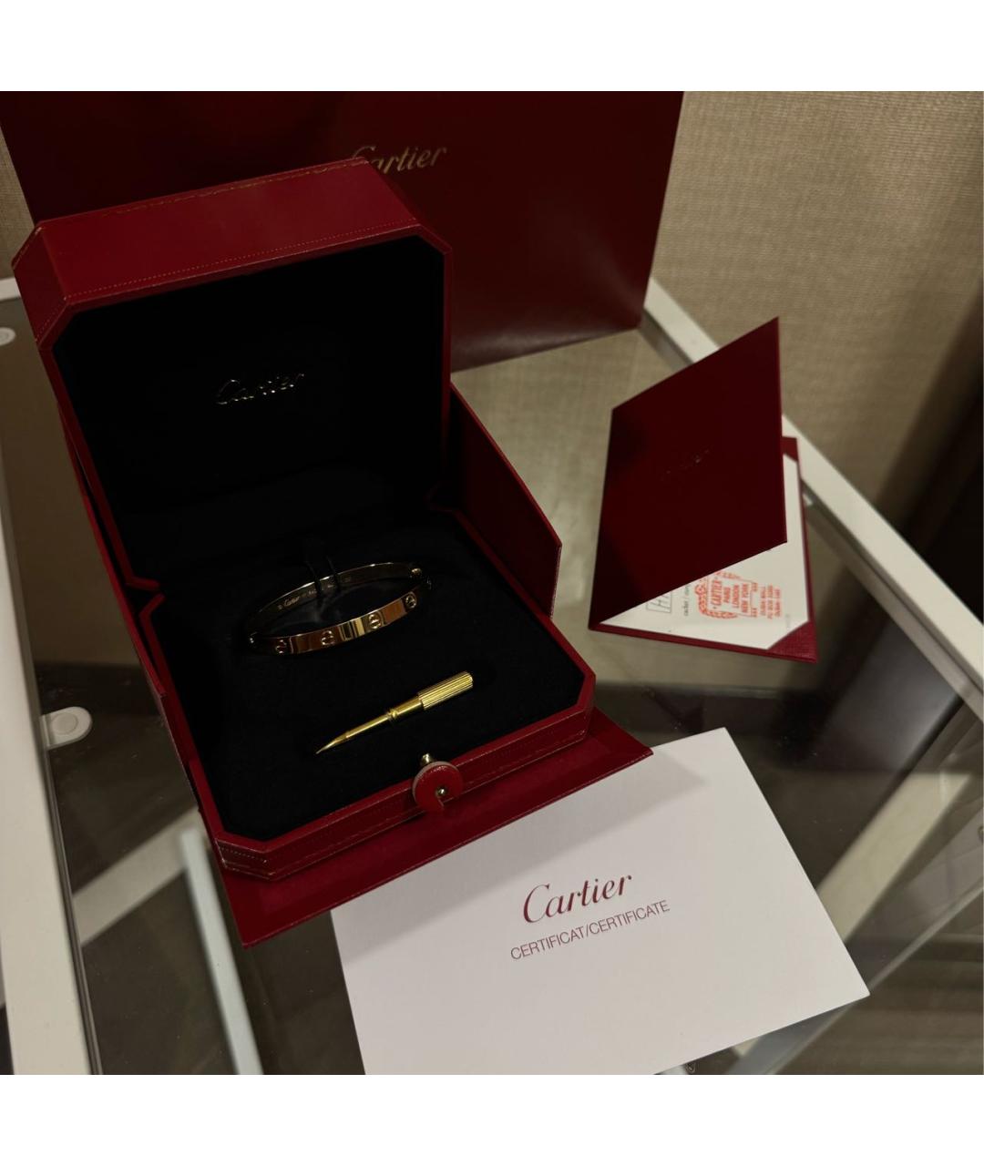 CARTIER Золотой браслет из желтого золота, фото 6