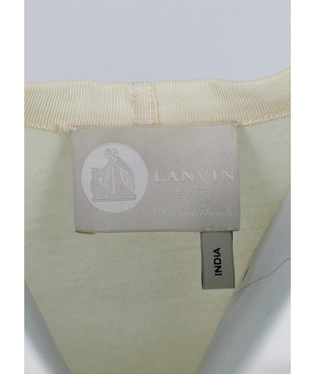 LANVIN Белое хлопковое платье, фото 3