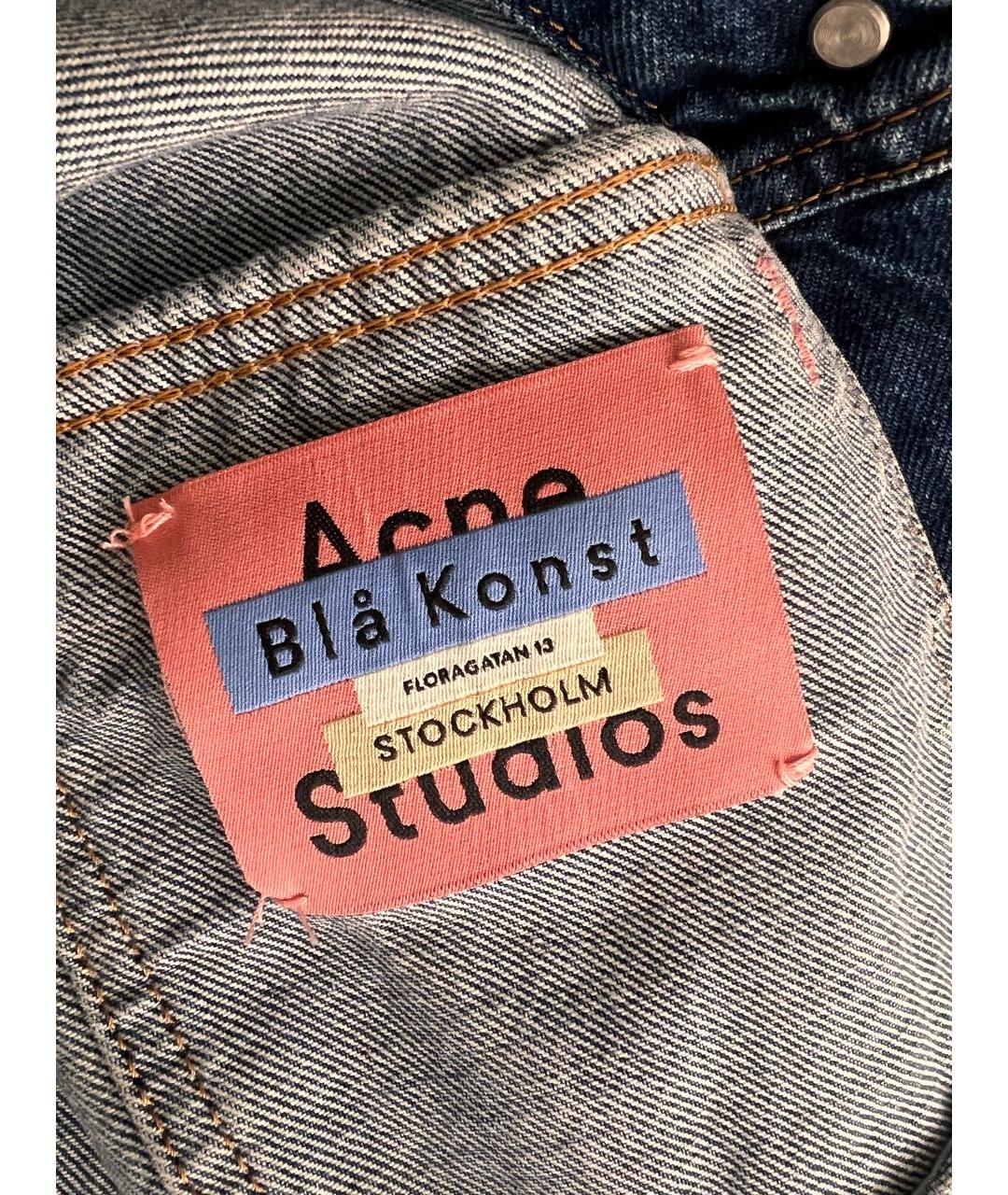 ACNE STUDIOS Синий деним жакет/пиджак, фото 3