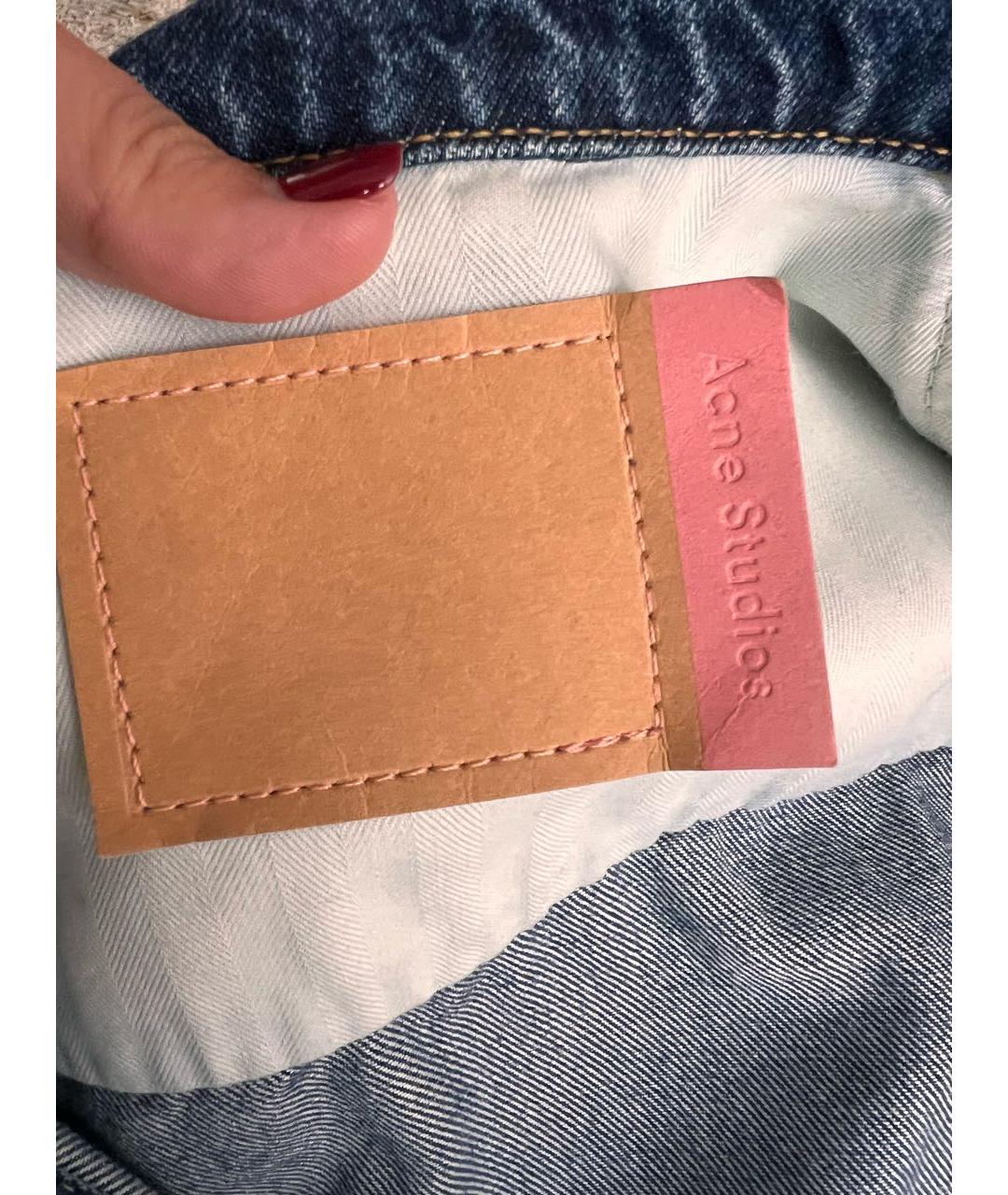 ACNE STUDIOS Синий деним жакет/пиджак, фото 4