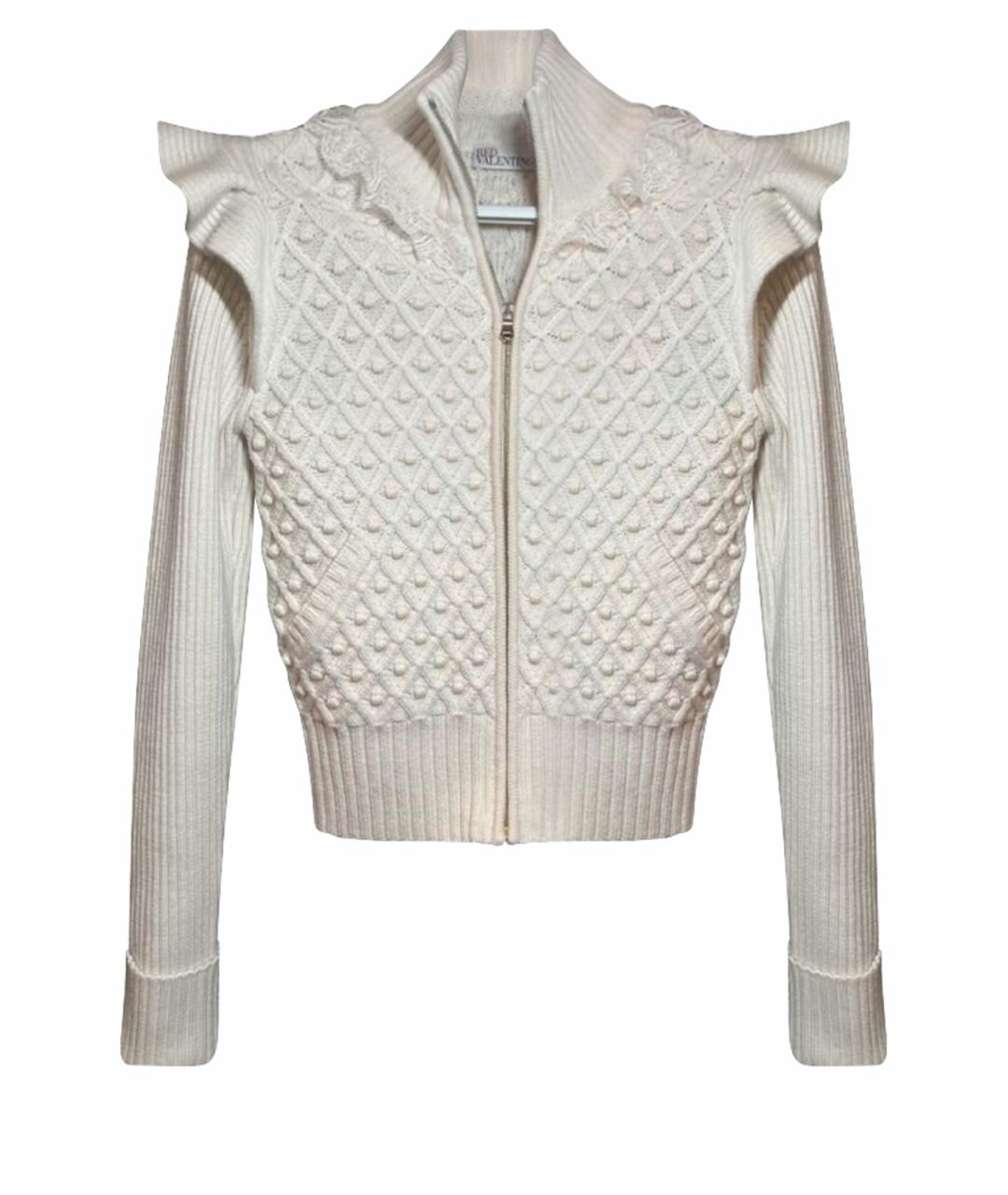 RED VALENTINO Бежевый шерстяной джемпер / свитер, фото 1