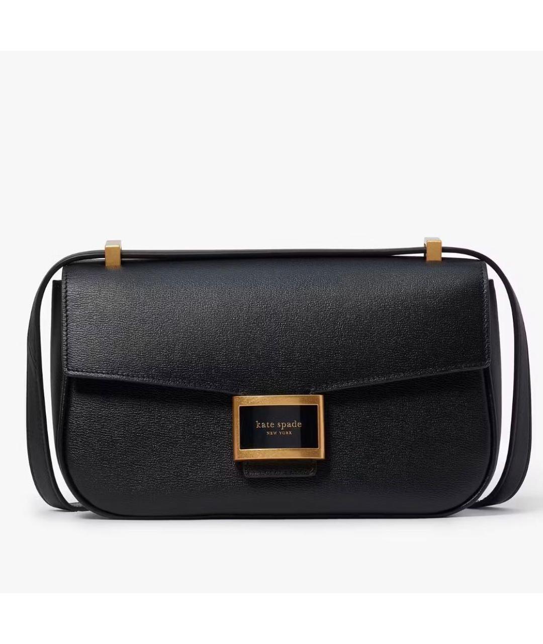 KATE SPADE Черная кожаная сумка через плечо, фото 7