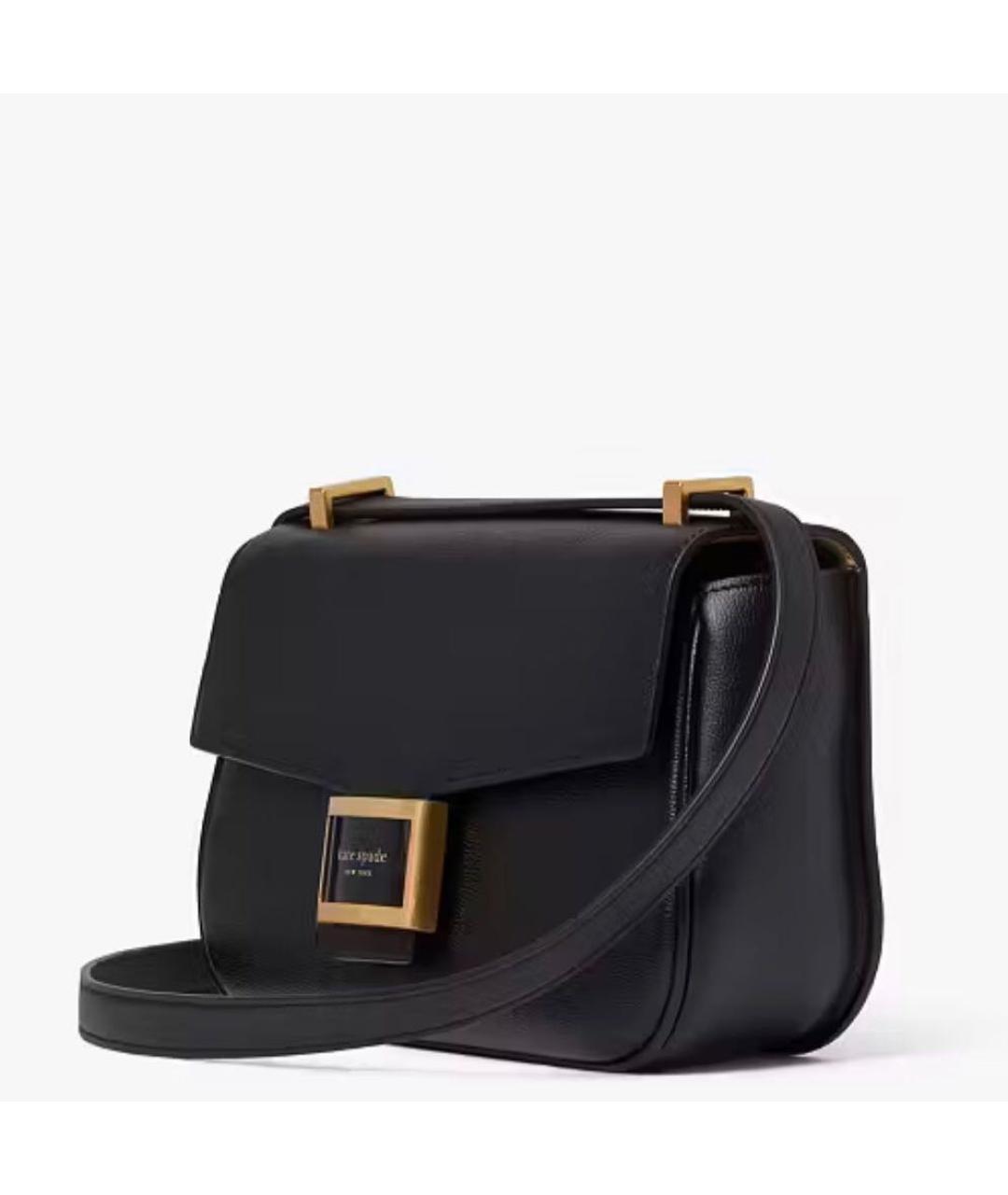 KATE SPADE Черная кожаная сумка через плечо, фото 2