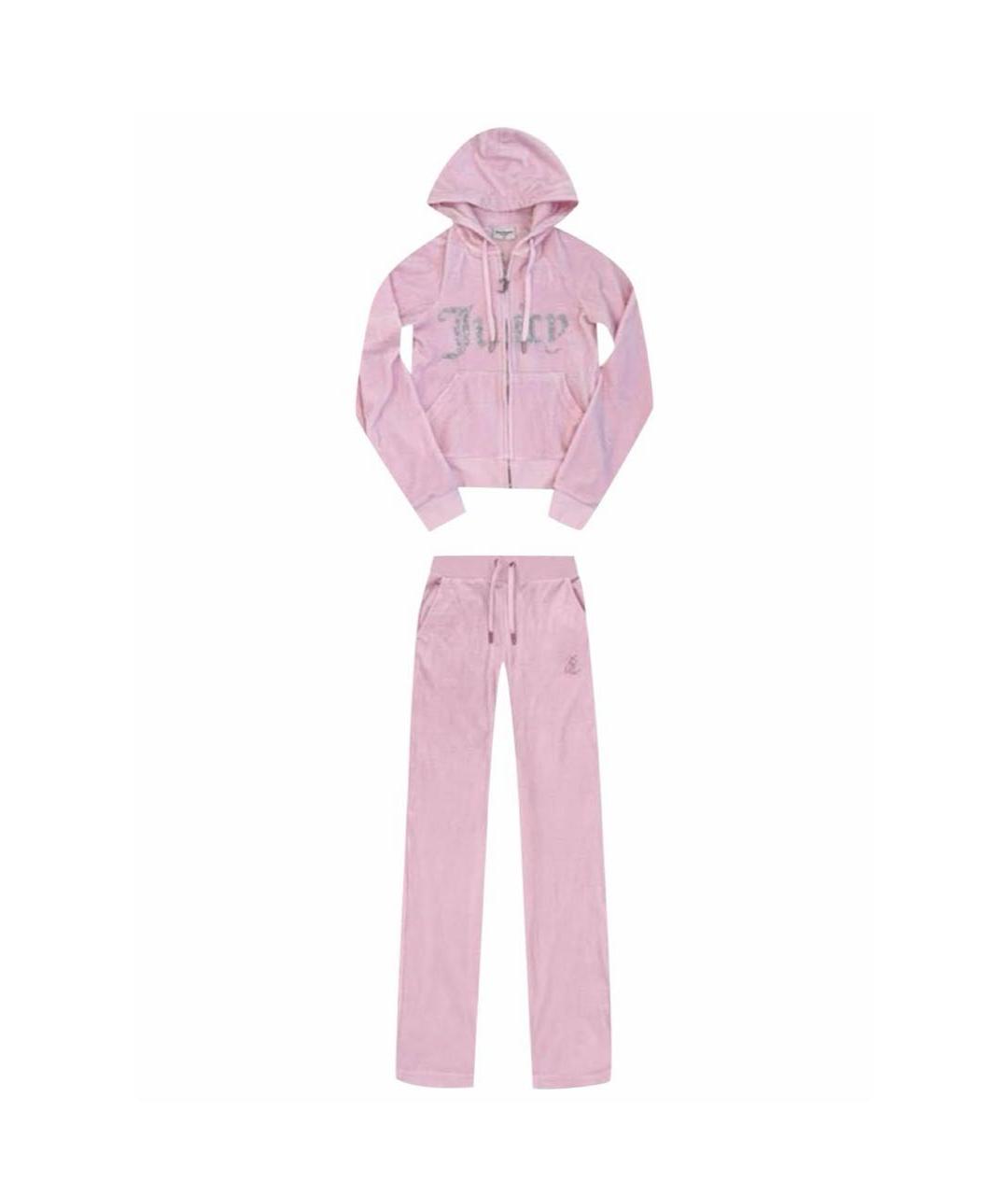 JUICY COUTURE Розовый полиэстеровый спортивные костюмы, фото 1
