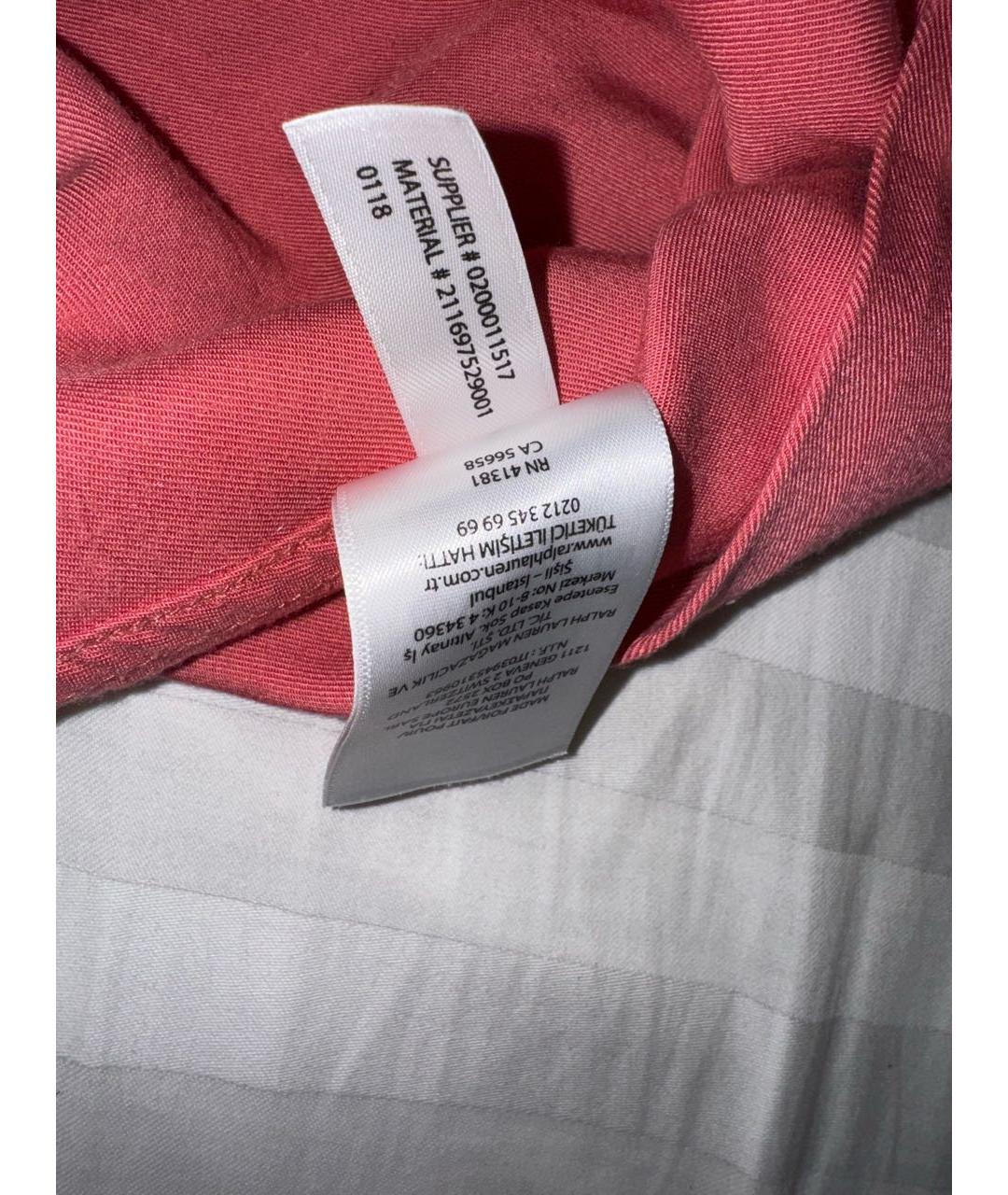 POLO RALPH LAUREN Коралловая вискозная рубашка, фото 4
