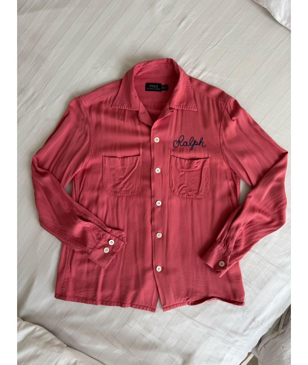 POLO RALPH LAUREN Коралловая вискозная рубашка, фото 8