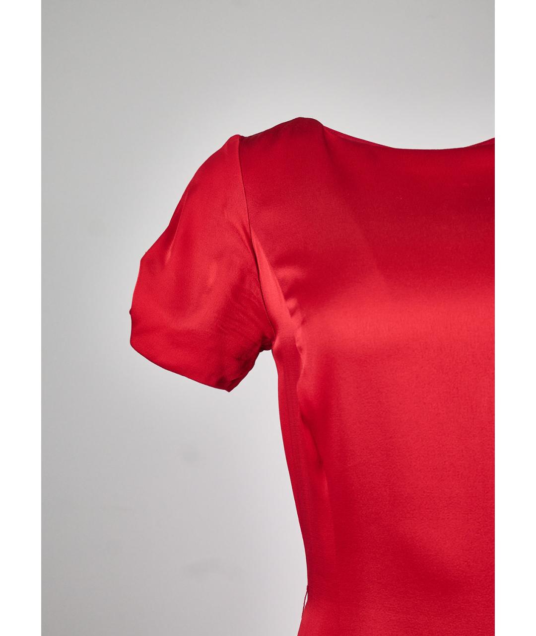 CHRISTIAN DIOR Красное ацетатное платье, фото 5