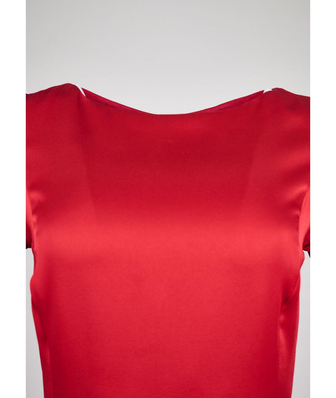 CHRISTIAN DIOR Красное ацетатное платье, фото 4