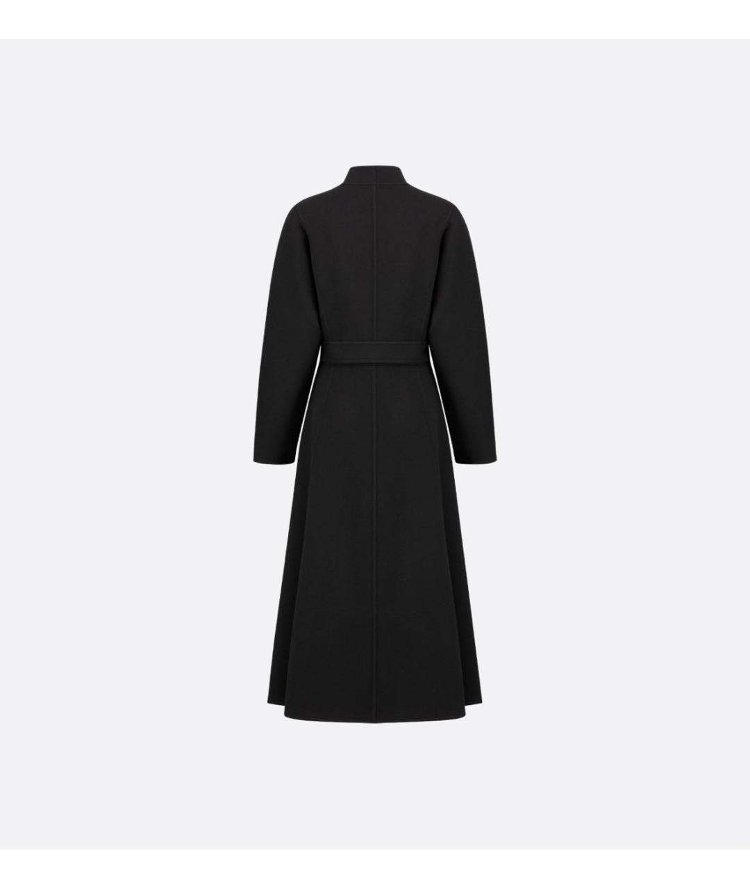 CHRISTIAN DIOR Черное шерстяное пальто, фото 2