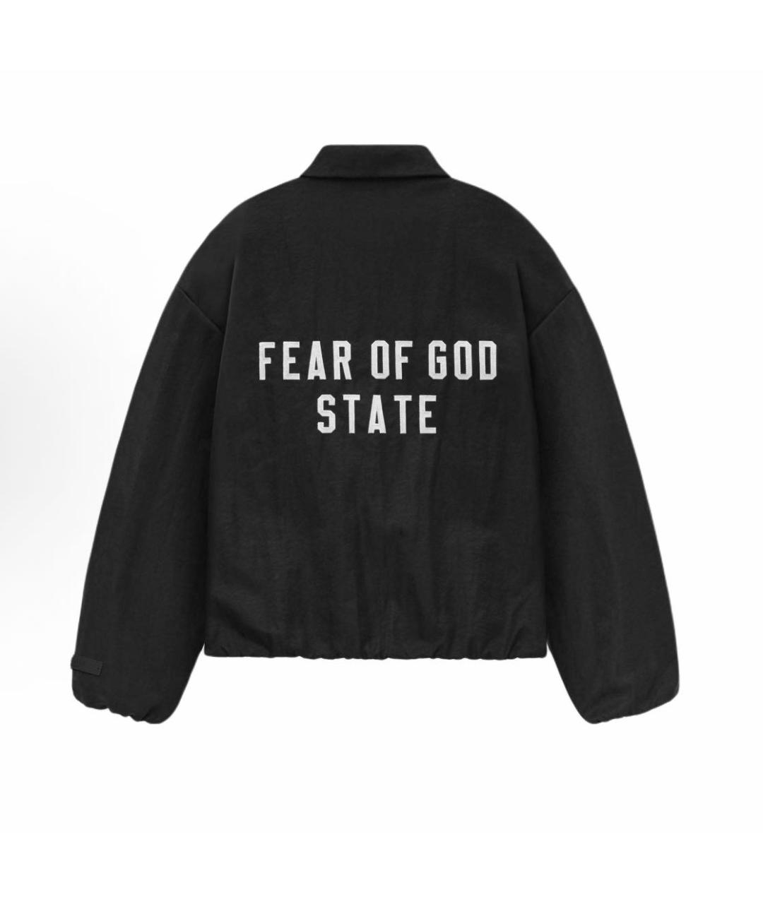 FEAR OF GOD ESSENTIALS Черная полиэстеровая куртка, фото 2