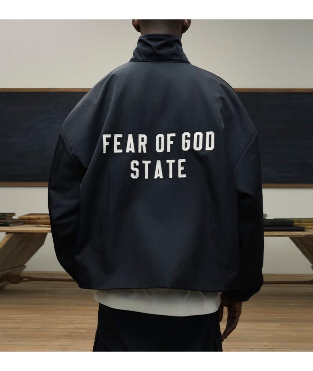 FEAR OF GOD ESSENTIALS Черная полиэстеровая куртка, фото 3