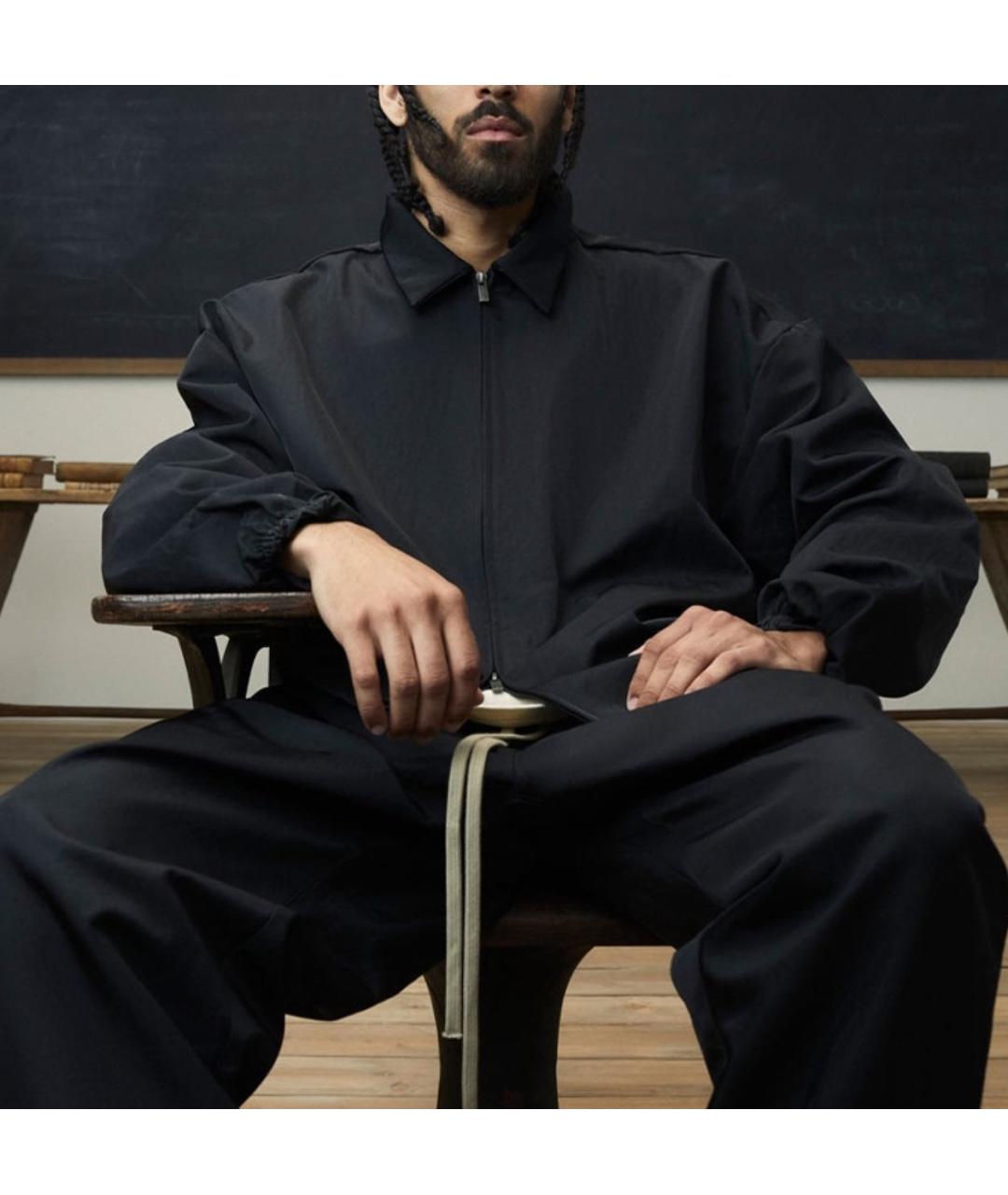 FEAR OF GOD ESSENTIALS Черная полиэстеровая куртка, фото 4