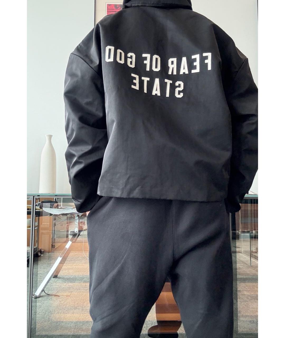 FEAR OF GOD ESSENTIALS Черная полиэстеровая куртка, фото 6