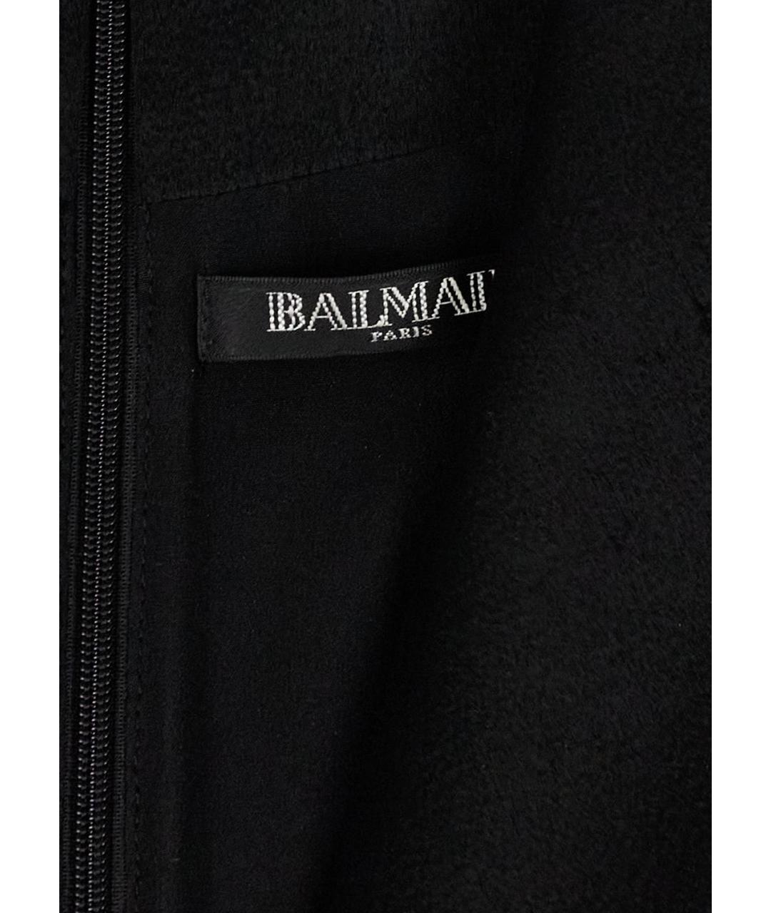 BALMAIN Черное полиамидовое платье, фото 3