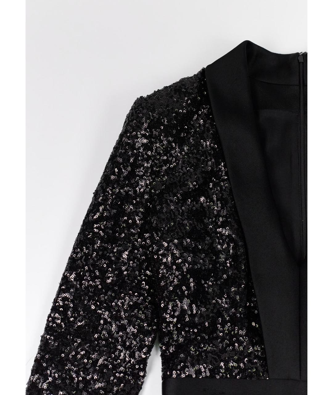 BALMAIN Черное полиамидовое платье, фото 5