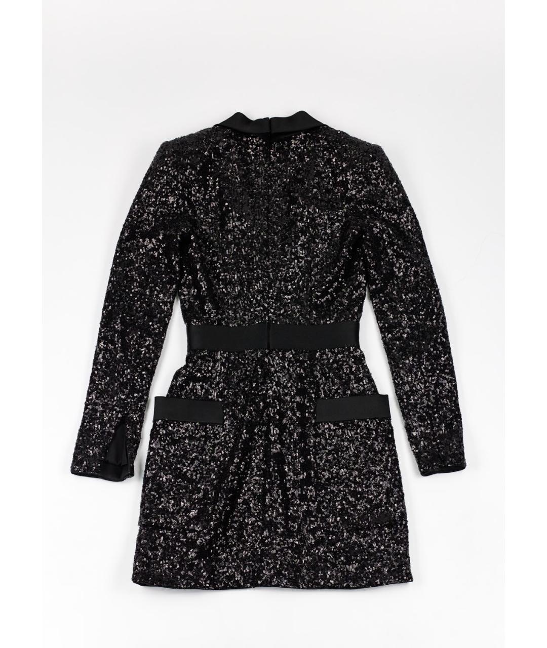 BALMAIN Черное полиамидовое платье, фото 2