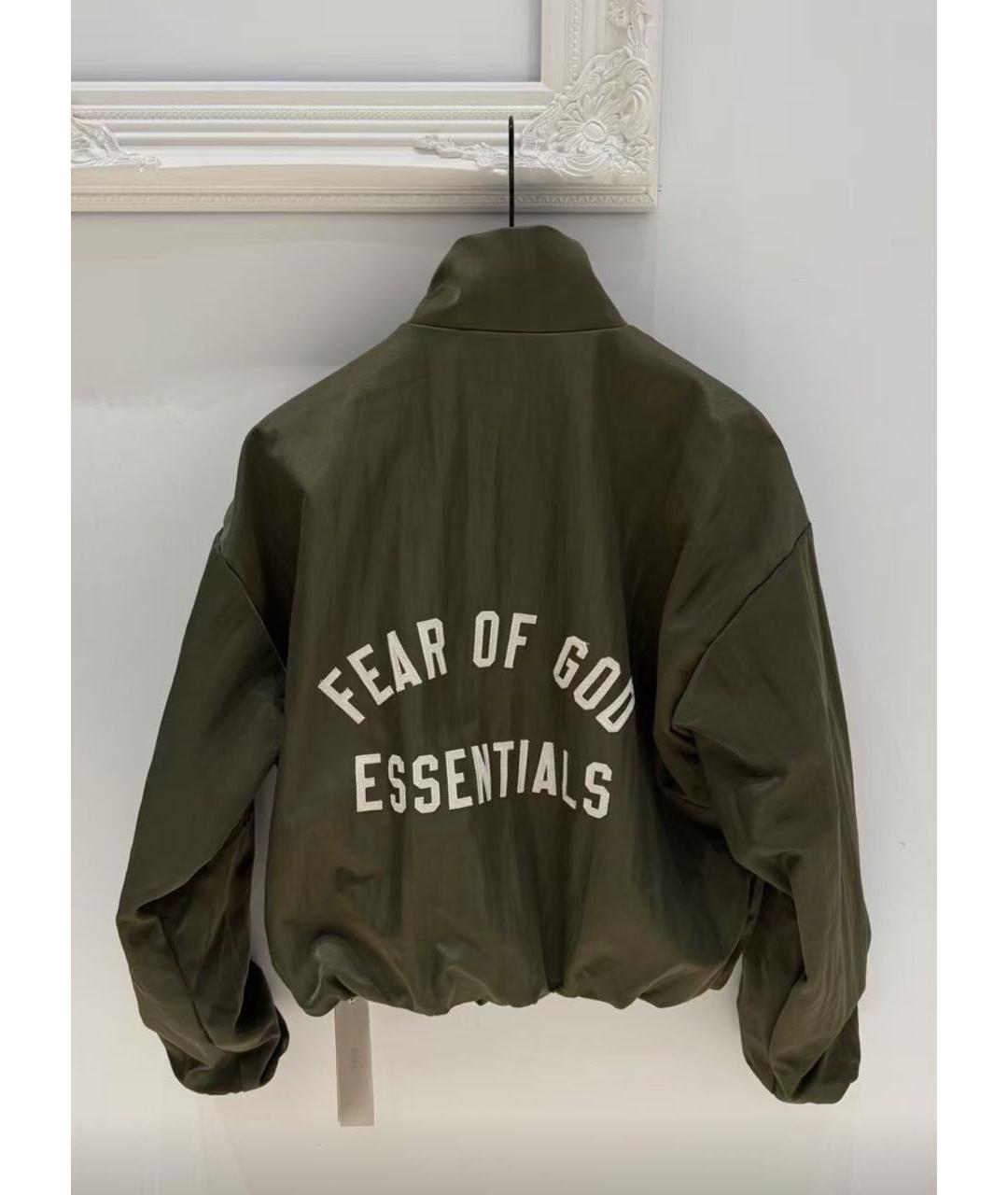 FEAR OF GOD ESSENTIALS Хаки полиэстеровая куртка, фото 7