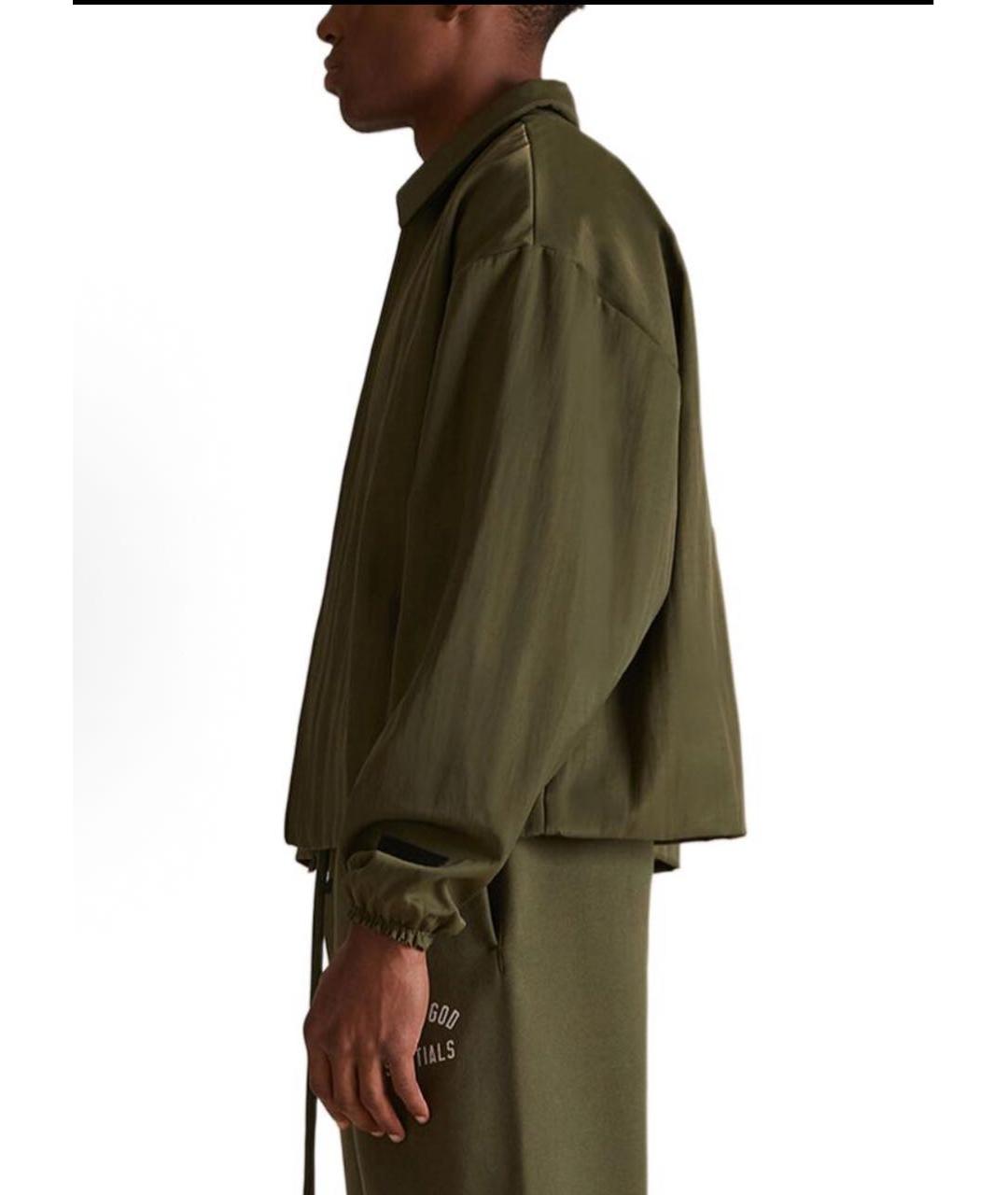 FEAR OF GOD ESSENTIALS Хаки полиэстеровая куртка, фото 4