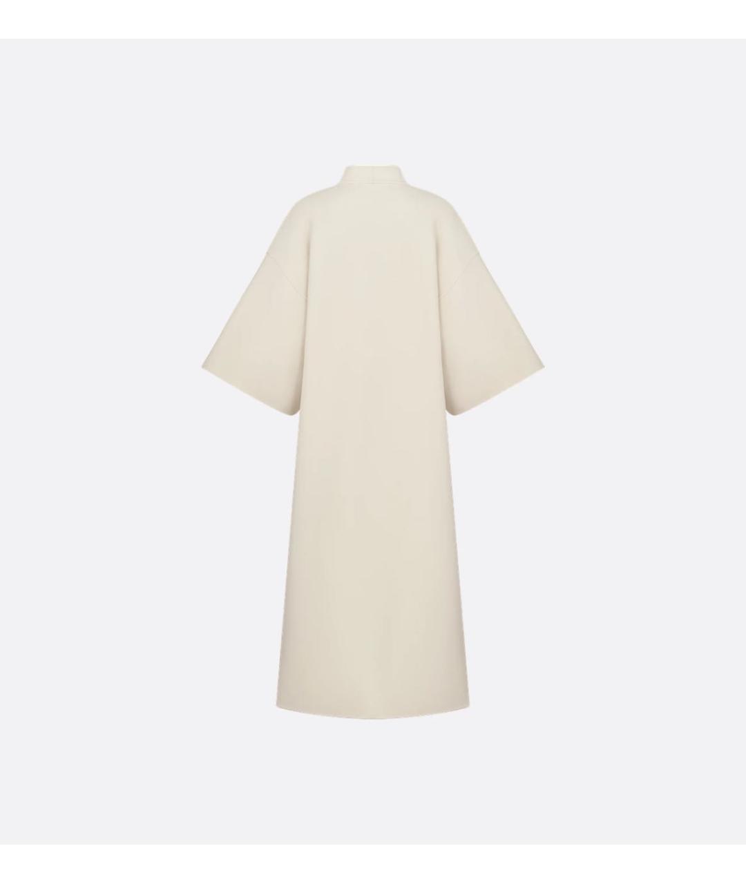 CHRISTIAN DIOR Белое шерстяное пальто, фото 2