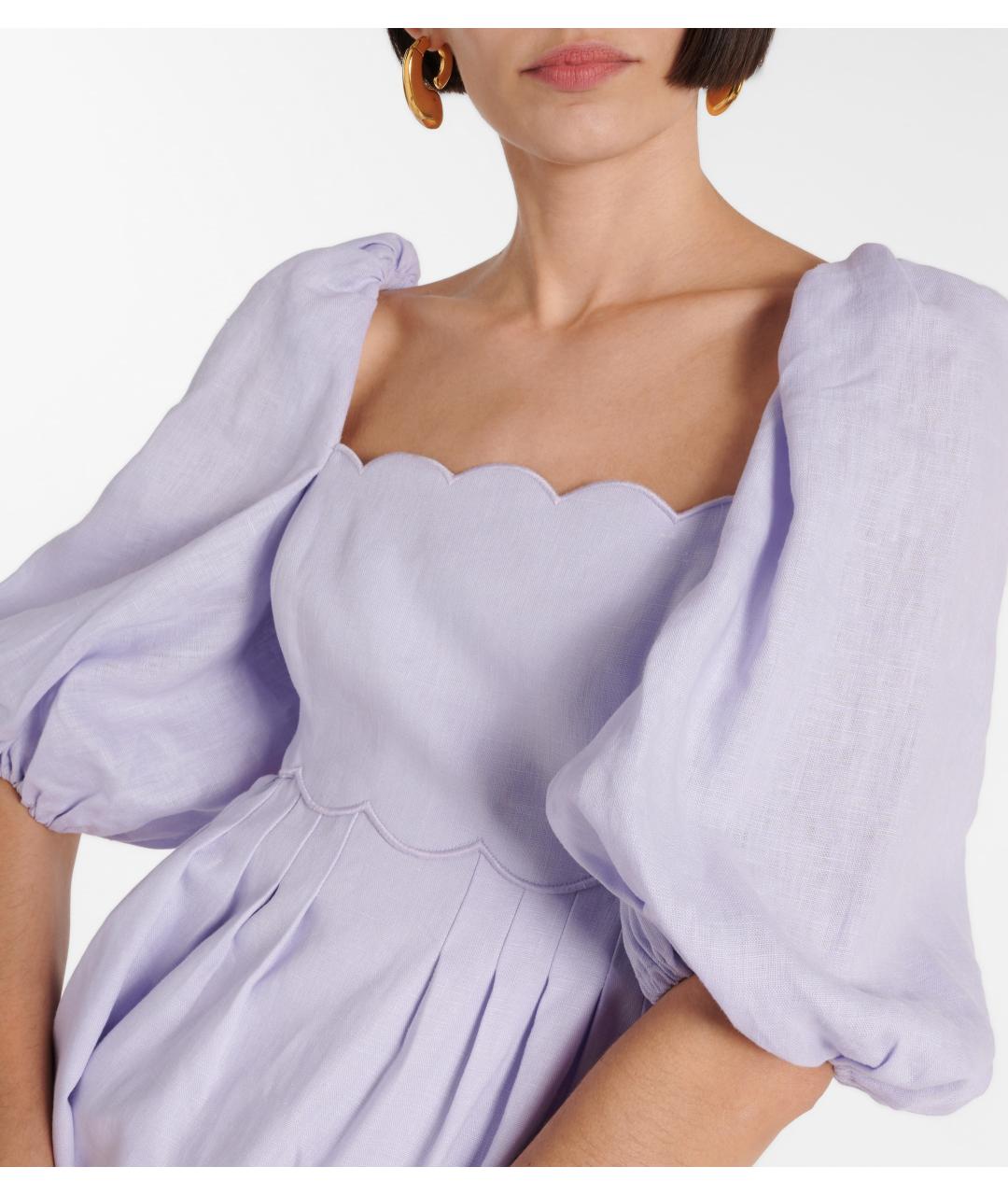 ZIMMERMANN Фиолетовое коктейльное платье, фото 6