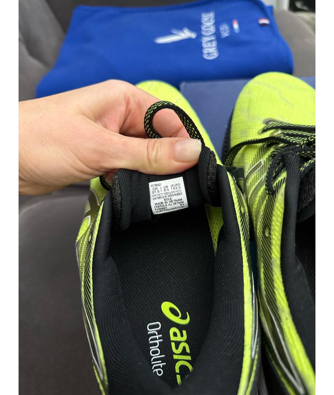 ASICS Желтые низкие кроссовки / кеды, фото 5