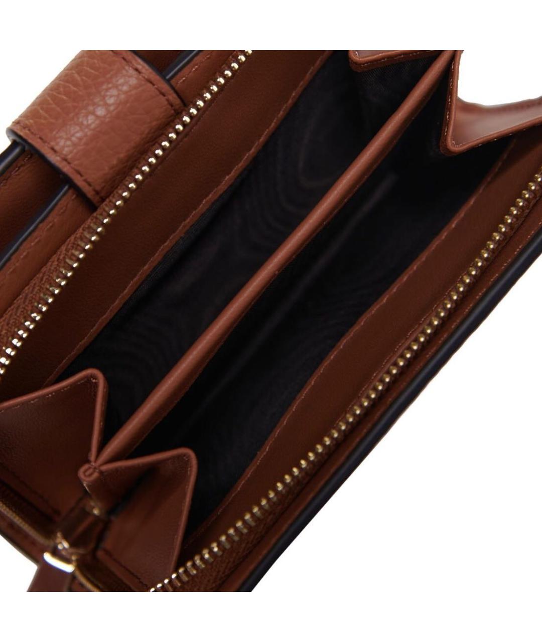 FURLA Коричневый кожаный кошелек, фото 4