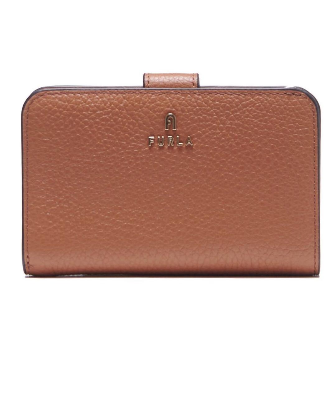 FURLA Коричневый кожаный кошелек, фото 5