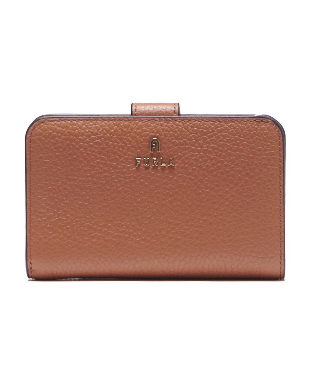 FURLA Коричневый кожаный кошелек, фото 1