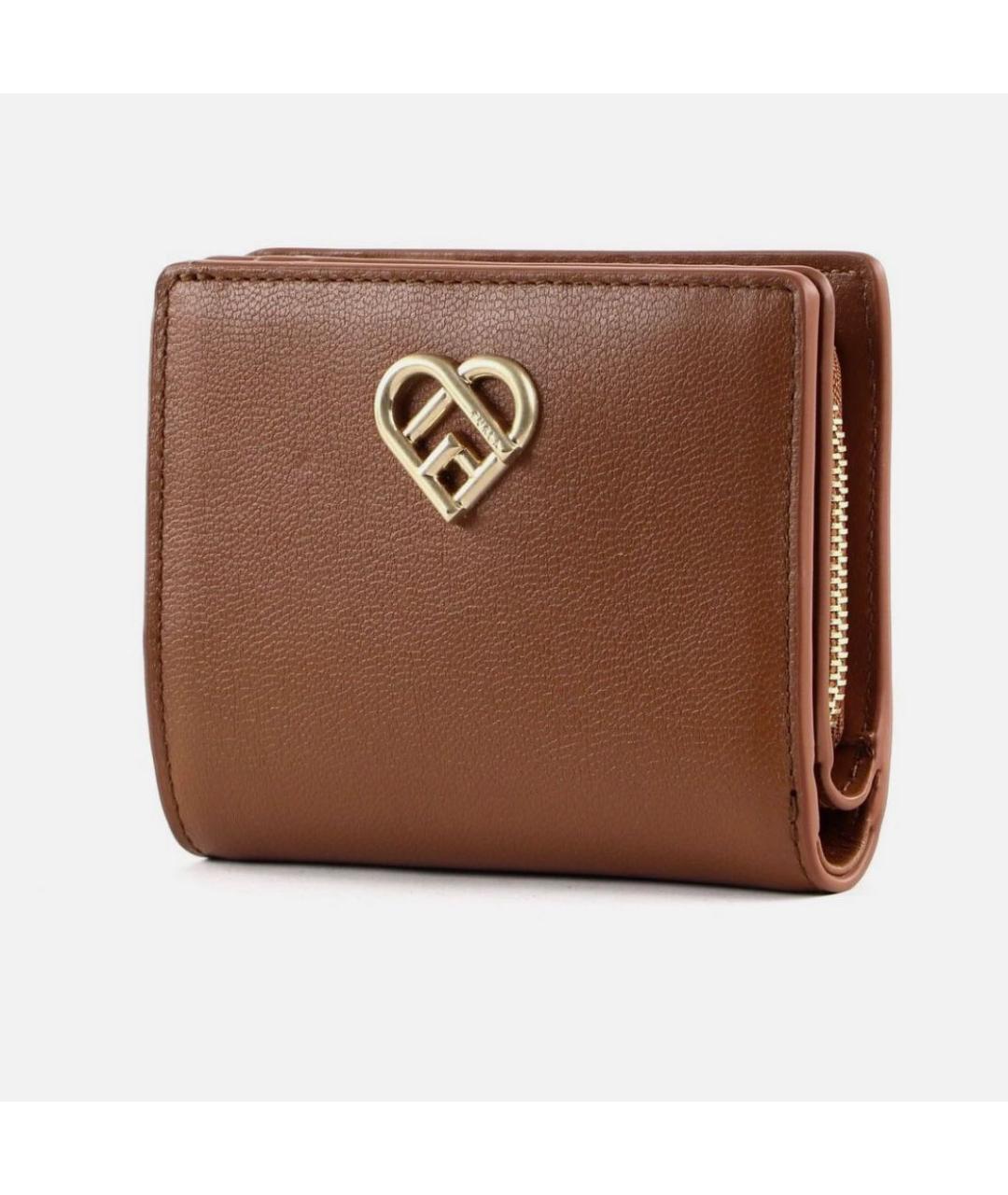 FURLA Коричневый кожаный кошелек, фото 2