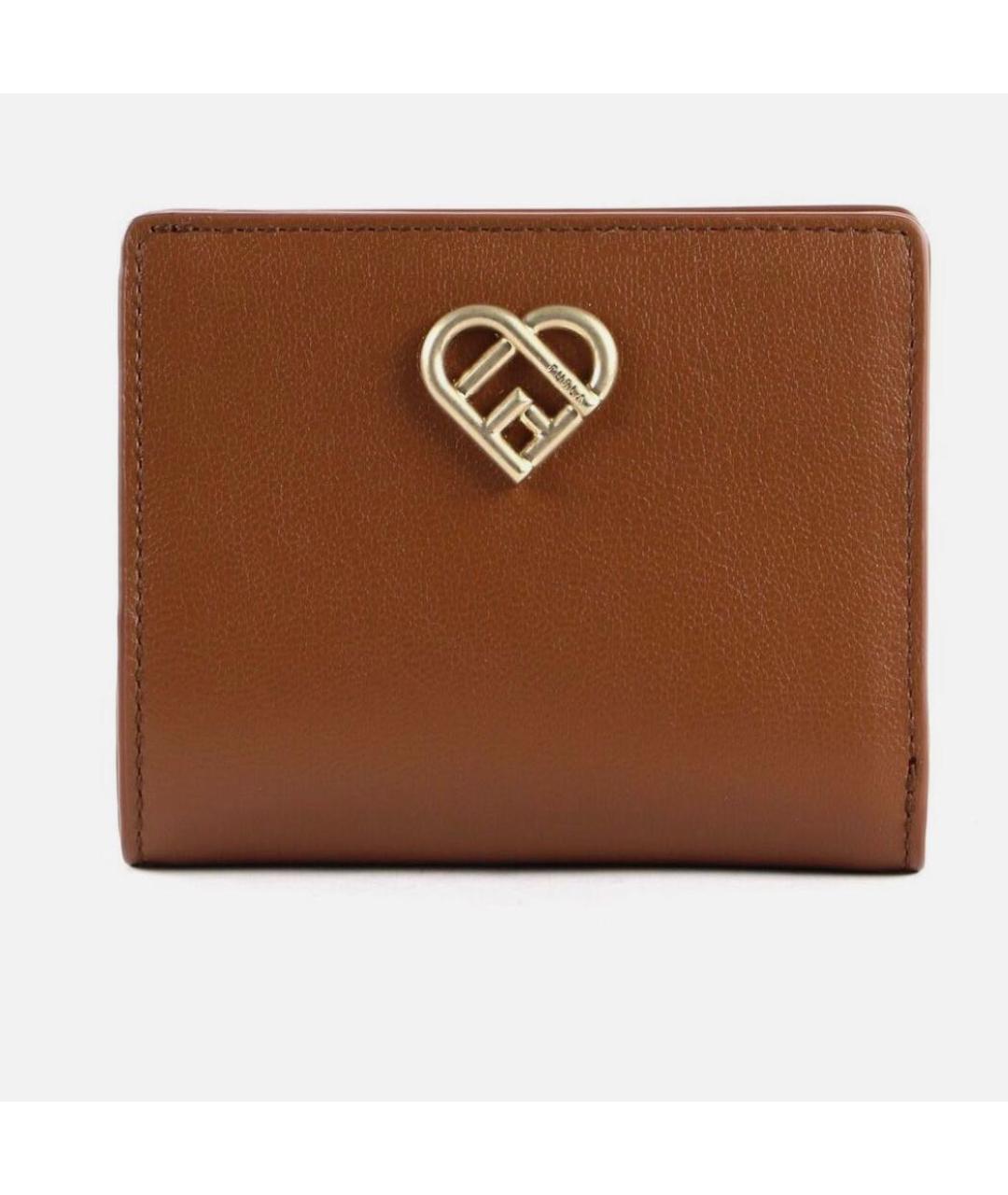 FURLA Коричневый кожаный кошелек, фото 6