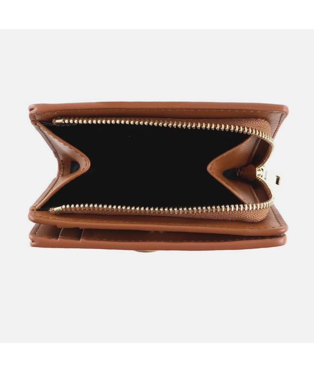 FURLA Коричневый кожаный кошелек, фото 5