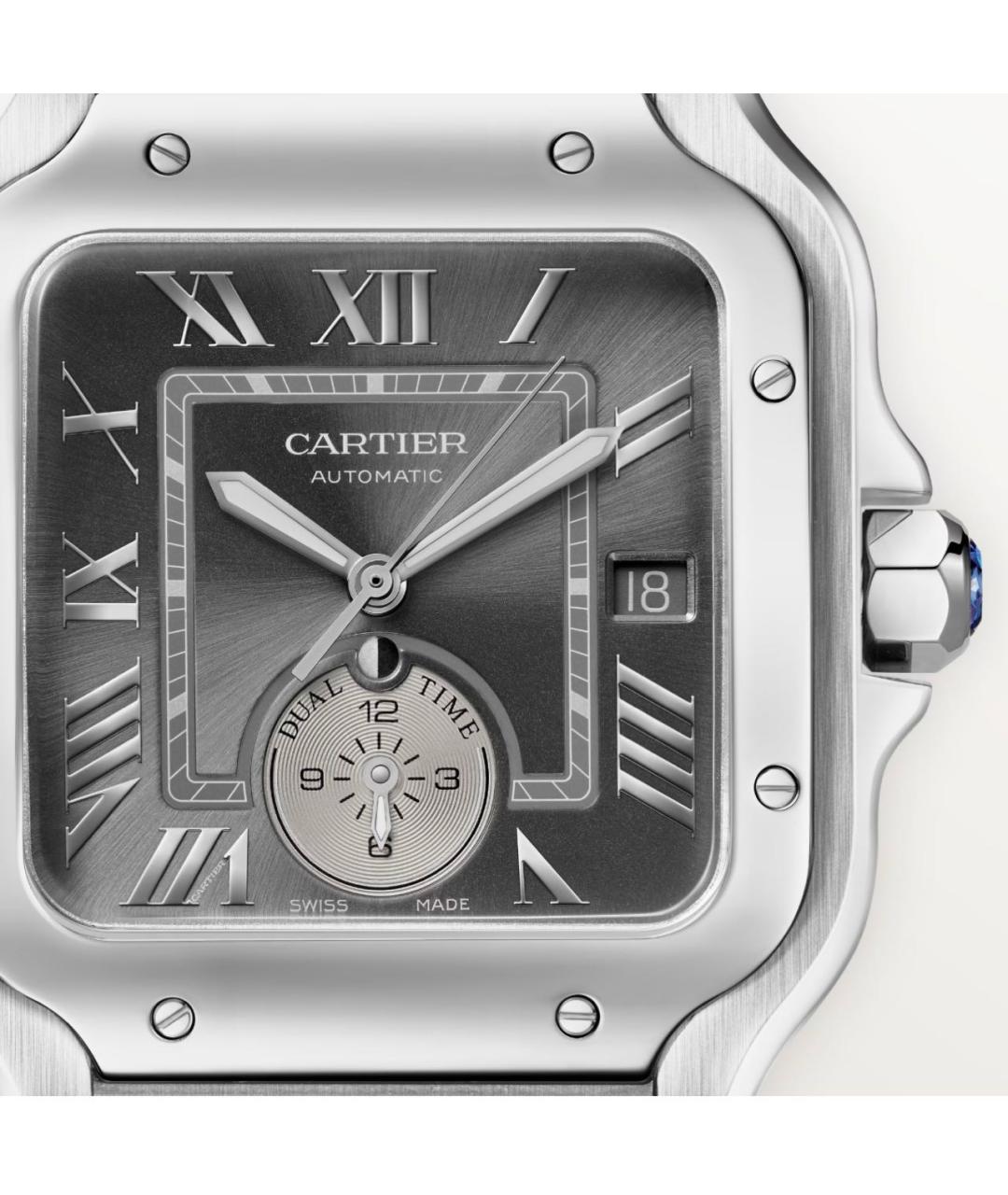 CARTIER Серебряные часы, фото 4